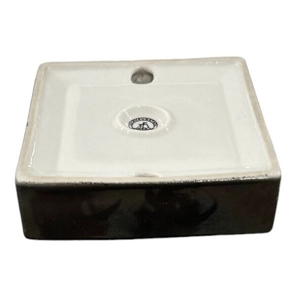 Altenkunstandt Germany Frankfurt on Main Black & White Porcelain Ashtray - Picture 5 of 6